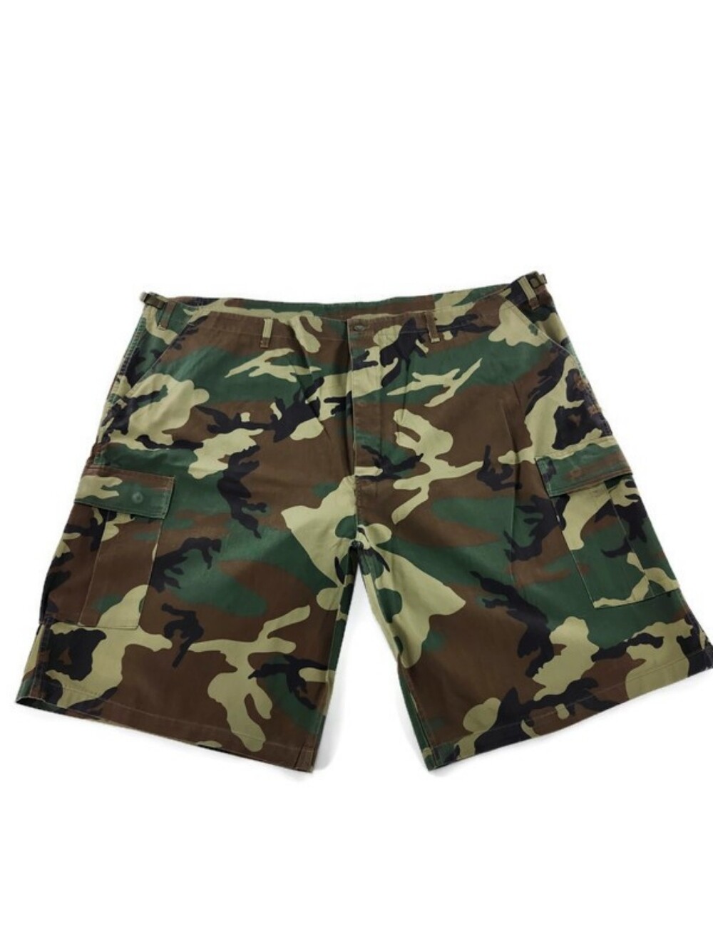 Rothco Ultra Force B.D.U. Camo Print Button Fly Lightweight Cargo  Shorts